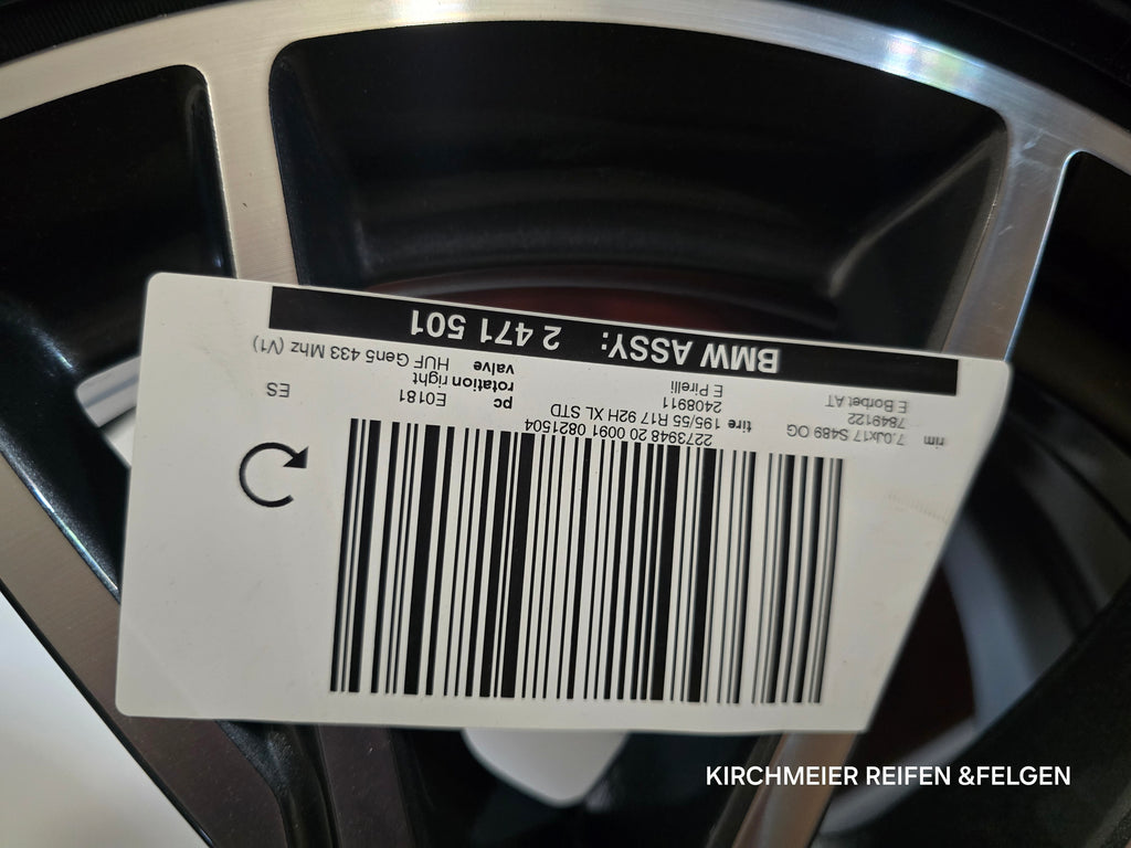 BMW 1er F40 2er F44 Winterkompletträder 17 Zoll 195-55 R17 Original Neu