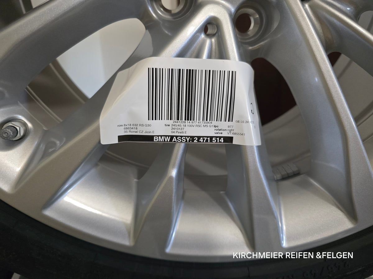 BMW 5 Series G30 G31 Winter Wheel Set 18 Inch 245-45 R18 Original New